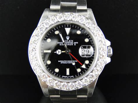 rolex explorer 2 diamond bezel|rolex explorer 2 bezel.